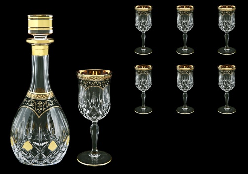 Opera Set RD+C2 OEGW 900ml+6x230ml in Flora´s Empire Golden Black Decor (26-662/654)