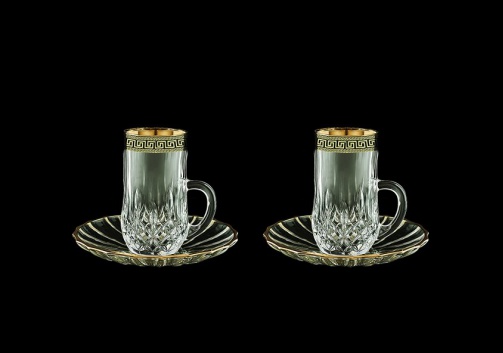 Opera ES OAGB Espresso 50ml 2pcs in Antique Golden Black Decor (57-502/2/b)