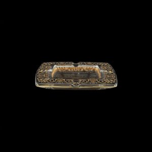 Torcello PO TELB Ashtray 15x15cm 1pc in Flora´s Empire Golden Black Light Decor (26-706/L)