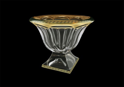 Panel MM PAGB b CH Small Bowl 20,5cm 1pc in Antique Golden Black Decor (57-347/b)