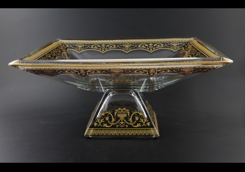 Ducale MVD DELB Large Bowl w/F 35x35cm 1pc in Flora´s Empire Golden Black Light (26-717/L)