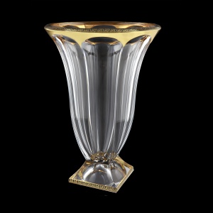 Panel VV PAGB CH Vase 36cm 1pc in Antique Golden Black Decor (57-191/b)