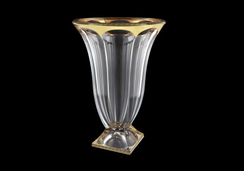Panel VV PAGB CH Vase 36cm 1pc in Antique Golden Black Decor (57-191/b)
