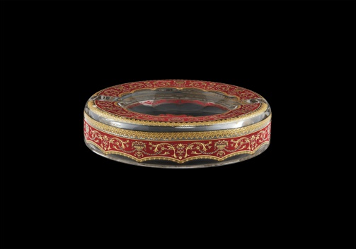 Look PO LELR Ashtray d18,5cm 1pc in Flora´s Empire Golden Red Light Decor (22-705/L)