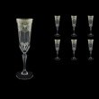 Adagio CFL AESK Champagne Flutes 180ml 6pcs in Flora´s Empire Pl. Crystal L. (20-1/594/L)