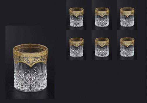 Opera B2 OELK Whisky Glasses 300ml 6pcs in Flora´s Empire Golden Crystal Light (20-657/L)