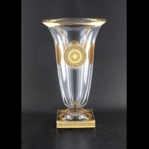 Bohemia Magma VV MDGB CH Vase 33cm 1pc in Lilit&Lilit Golden Black Decor (37-206)