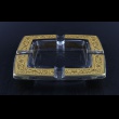 Torcello PO TNGC Ashtray 15x15cm 1pc in Romance Golden Classic Decor (33-671)