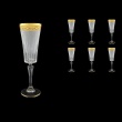 Timeless CFL TNGC S Champagne Fluetes 210ml 6pcs in Romance Golden Classic D.+S (33-131)