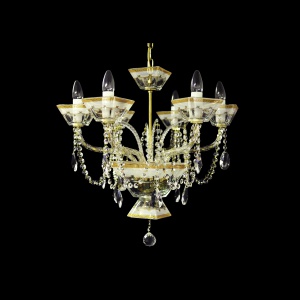 Chandelier Ducale CH6 DPLR RM 6arms 1pc in Persa Golden White Light (71-4021/6c/L)