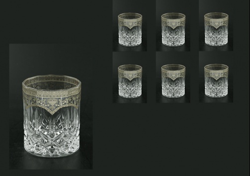 Opera B2 OESK Whisky Glasses 300ml 6pcs, in Flora´s Empire Pl. Crystal Light (20-1/657/L)