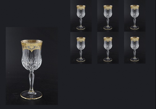 Opera C3 OELK Wine Glasses 160ml 6pcs in Flora´s Empire Golden Crystal Light (20-653/L)