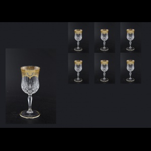 Opera C4 OELK Wine Glasses 120ml 6pcs in Flora´s Empire Golden Crystal Light (20-652/L)