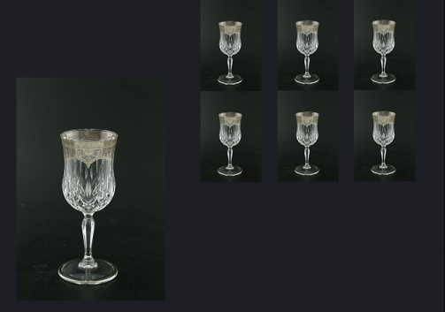 Opera C4 OESK Wine Glasses 120ml 6pcs in Flora´s Empire Pl. Crystal Light (20-1/652/L)