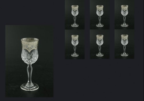 Opera C5 OESK Liqueur Glasses 60ml 6pcs in Flora´s Empire Pl. Crystal Light (20-1/651/L)