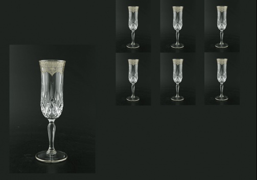 Opera CFL OESK Champagne Flutes 130ml 6pcs in Flora´s Empire Pl. Crystal Ligh (20-1/655/L)