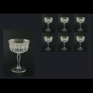 Opera CCH OESK Champagne Bowl 240ml 6pcs in Flora´s Empire Pl. Crystal Light (20-1/619/L)