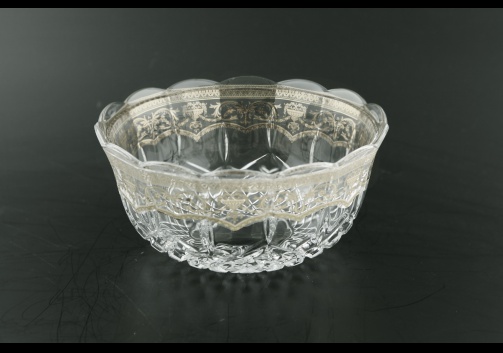 Opera MS OESK Small Bowl d18cm 1pc in Flora´s Empire Platinum Crystal Light (20-1/584/L)