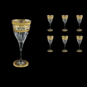 Fluente C3 FALK D Wine Glasses 265ml 6pcs in Allegro Golden Light Decor+D (66-749/L)