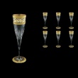 Fluente CFL FALK D Champagne Flutes 190ml 6pcs in Allegro Golden Light Decor+D (66-751/L)