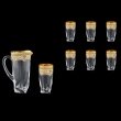 Bohemia Quadro Set J+B0 QEGI 1+6 pcs, 1100ml+6x350ml, in Empire Gold. Ivory D.(25-340/339)