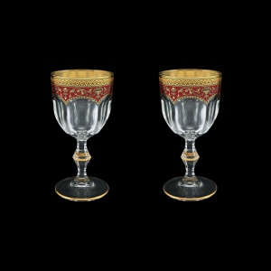 Provenza C3 PEGR Wine Glasses 170ml 2pcs in Flora´s Empire Golden Red Decor (22-522/2)
