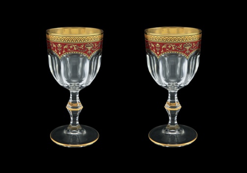 Provenza C3 PEGR Wine Glasses 170ml 2pcs in Flora´s Empire Golden Red Decor (22-522/2)