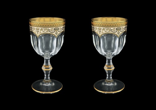 Provenza C3 PEGI Wine Glasses 170ml 2pcs in Flora´s Empire Golden Ivory Decor (25-522/2)