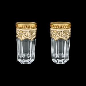 Provenza B0 PEGI Water Glasses 370ml 2pcs in Flora´s Empire Golden Ivory Decor (25-525/2)