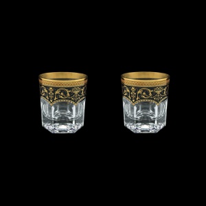 Provenza B3 PEGB Whisky Glasses 185ml 2pcs in Flora´s Empire Golden Black Decor (26-526/2)
