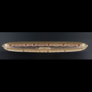 Fenice OT FELI Oval Tray 41x11,5cm 1pc in Flora´s Empire Golden Ivory Light D. (25-724/L)
