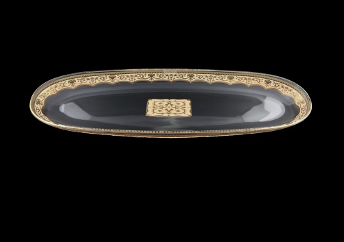 Fenice OT FELI Oval Tray 50x16cm 1pc in Flora´s Empire Golden Ivory Light Decor (25-725/L)