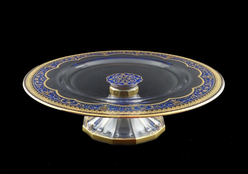 Rialto CPA RELC Cake Plate w/F d35cm 1pc in Flora´s Empire Golden Blue Light (23-727/L)