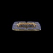 Torcello PO TELC Ashtray 15x15cm 1pc in Flora´s Empire Golden Blue Light Decor (23-706/L)