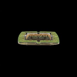 Torcello PO TELG Ashtray 15x15cm 1pc in Flora´s Empire Golden Green Light Decor (24-706/L)