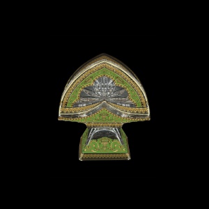 Astra SRC AELG Napkin Holder Ribbon w/F 11cm 1pc in Flora´s Empire G. Green L. (24-188/L)