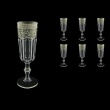 Provenza CFL PESK Champagne Flutes 160ml 6pcs in Flora´s Empire P. Crystal L. (20-1/524/L)