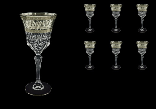 Adagio C2 AASK Wine Glasses 280ml 6pcs in Allegro Platinum Light Decor (65-1/644/L)