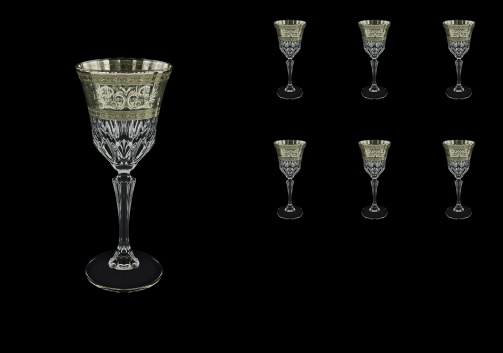 Adagio C4 AASK Wine Glasses 150ml 6pcs in Allegro Platinum Light Decor (65-1/642/L)