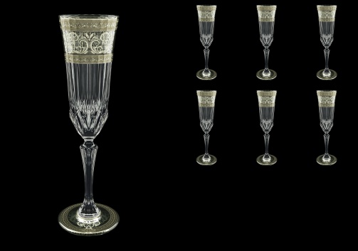 Adagio CFL AASK D Champagne Flutes 180ml 6pcs in Allegro Pl. Light Decor+D (66-1/645/L)