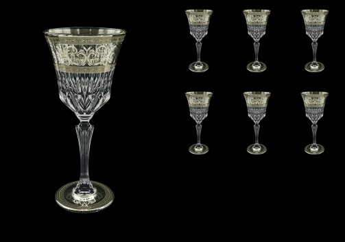 Adagio C2 AASK D Wine Glasses 280ml 6pcs in Allegro Platinum Light Decor+D (66-1/644/L)