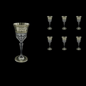 Adagio C4 AASK D Wine Glasses 150ml 6pcs in Allegro Platinum Light Decor+D (66-1/642/L)