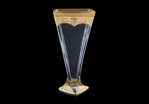 Bohemia Quadro VV QEGI Vase 330,1pc in Flora´s Empire Golden Ivory Decor (25-382)