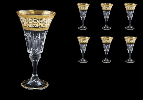 Wellington C2 WALK Wine Glasses 280ml 6pcs in Allegro Golden Light Decor (65-761/L)