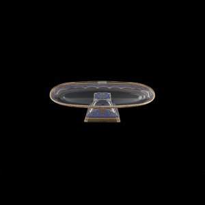 Fenice OTC FELC Oval Tray 30x9,5cm 1pc in Flora´s Empire Golden Blue Light D. (23-621/L)