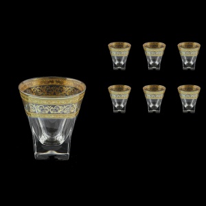 Fusion B3 FALK Whisky Glasses 200ml 6pcs in Allegro Golden Light Decor (65-779/L)