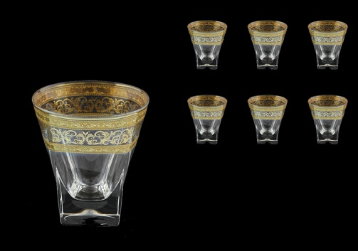 Fusion B3 FALK Whisky Glasses 200ml 6pcs in Allegro Golden Light Decor (65-779/L)