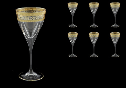 Fusion C2 FALK D Wine Glasses 250ml 6pcs in Allegro Golden Light Decor (65-774/L)