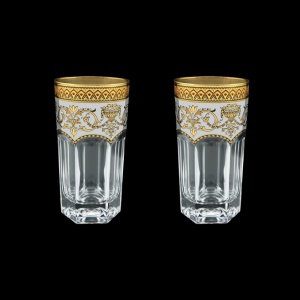 Provenza B0 PEGW Water Glasses 370ml 2pcs in Flora´s Empire Golden White Decor (21-525/2)