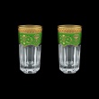 Provenza B0 PEGG Water Glasses 370ml 2pcs in Flora´s Empire Golden Green Decor (24-525/2)